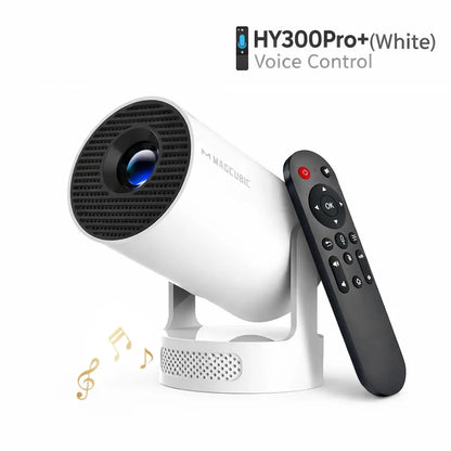 [US Warehouse] Magcubic Hy300Pro Projector 290ANSI Android 14.0 Dual Wifi6 8K 4K Decode Auto Keystone Correction Wireless BT5.4 130"Screen 1280*720P Built-In Speaker Allwinner H726 180° Rotatable Mini Portable Home Cinema Outdoor Audio Gift